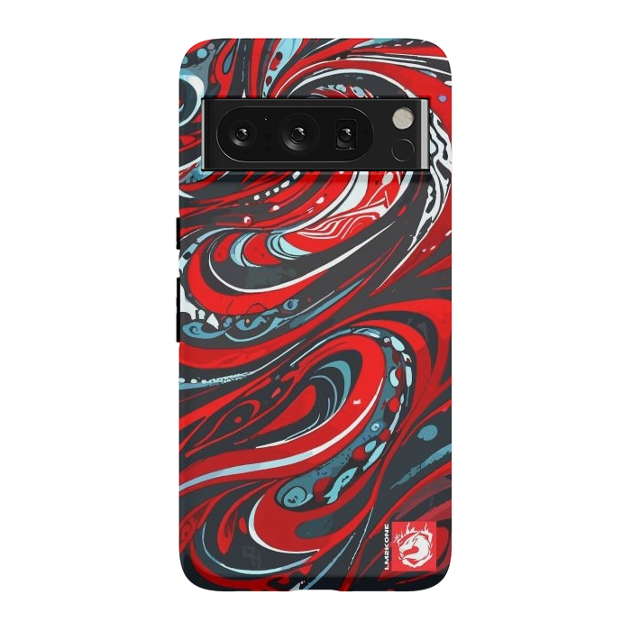 Pixel 8 Pro StrongFit Red Wave Pattern by LM2Kone