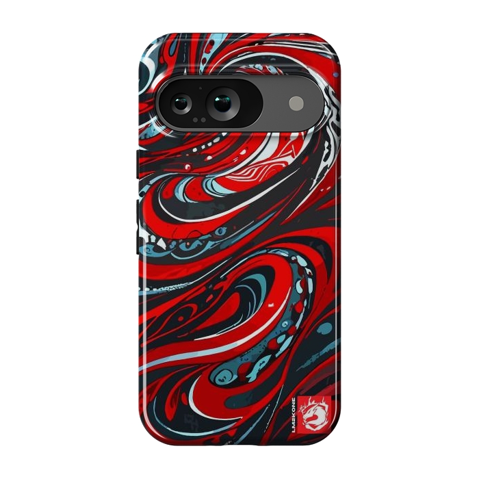 Pixel 9 StrongFit Red Wave Pattern by LM2Kone