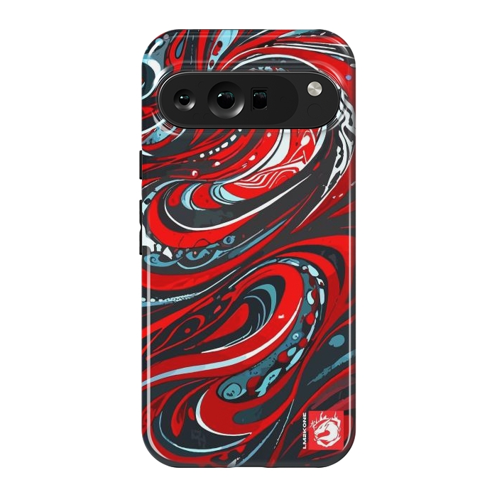 Pixel 9 Pro XL StrongFit Red Wave Pattern by LM2Kone