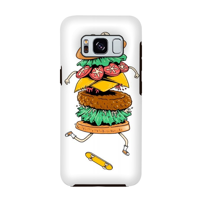 Galaxy S8 StrongFit Skateburger by Afif Quilimo