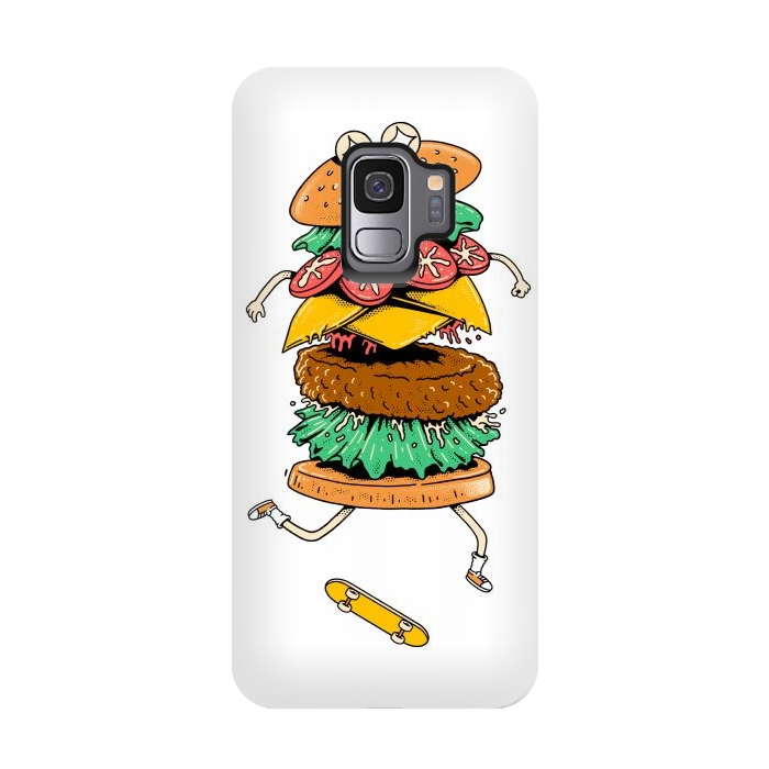 Galaxy S9 StrongFit Skateburger by Afif Quilimo