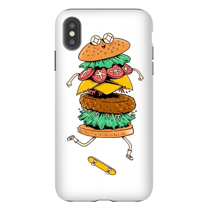 iPhone Xs Max StrongFit Skateburger by Afif Quilimo