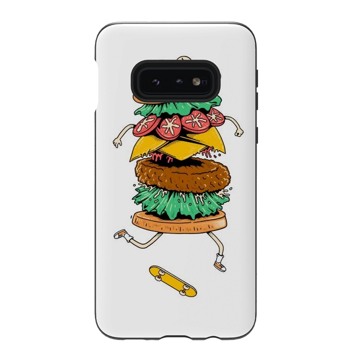 Galaxy S10e StrongFit Skateburger by Afif Quilimo