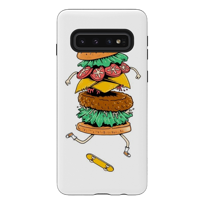 Galaxy S10 StrongFit Skateburger by Afif Quilimo