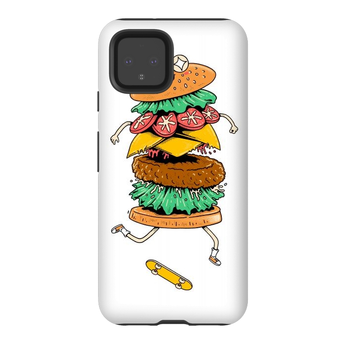 Pixel 4 StrongFit Skateburger by Afif Quilimo