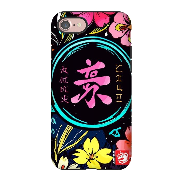 iPhone 7 StrongFit Pink Kanji Flowers Japan  by LM2Kone