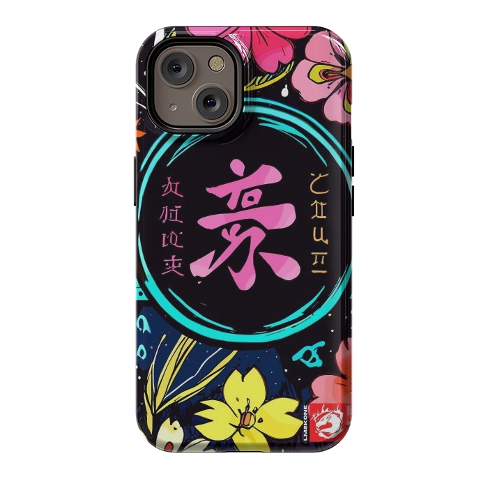 iPhone 14 StrongFit Pink Kanji Flowers Japan  by LM2Kone