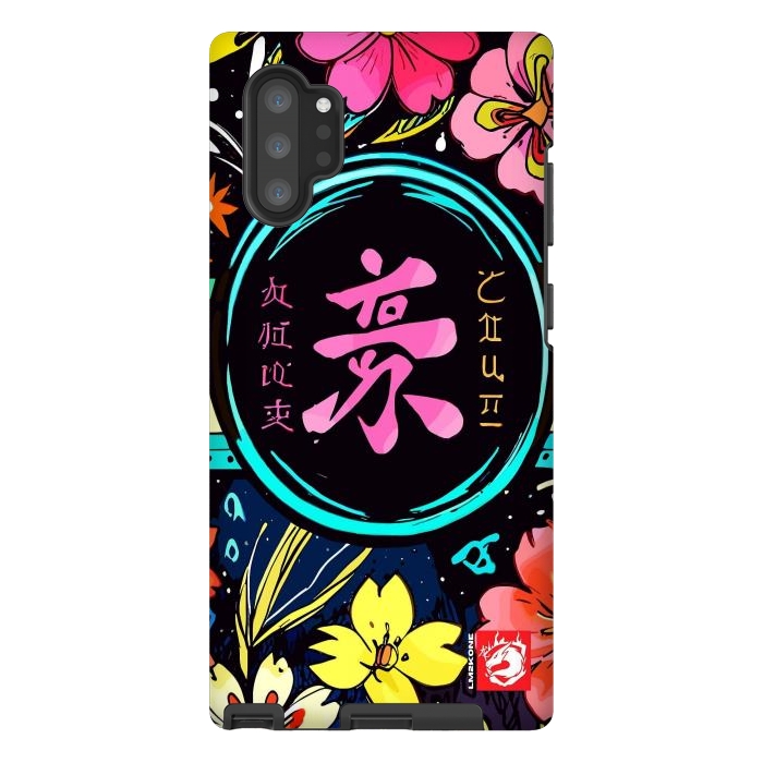 Galaxy Note 10 plus StrongFit Pink Kanji Flowers Japan  by LM2Kone