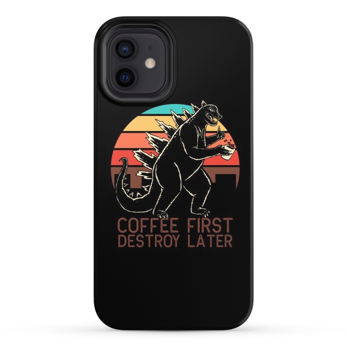 iPhone 12 StrongFit Coffee First Destroy Later 3 by Afif Quilimo