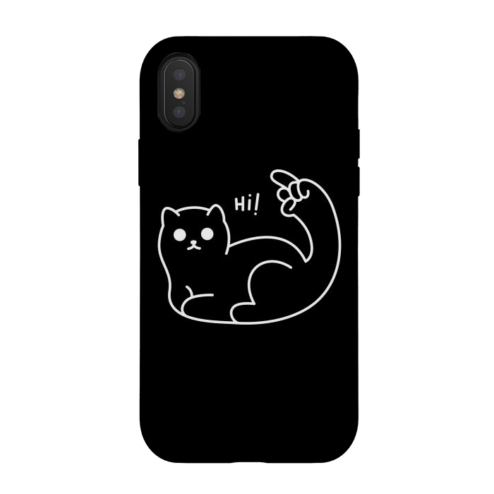 iPhone Xs / X StrongFit Purrck 1 by Afif Quilimo