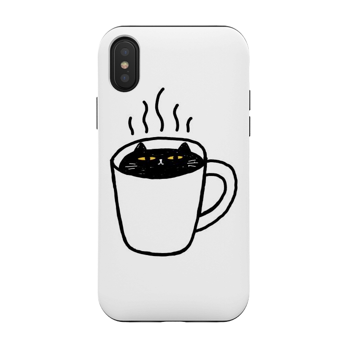 iPhone Xs / X StrongFit Catpuccino by Afif Quilimo