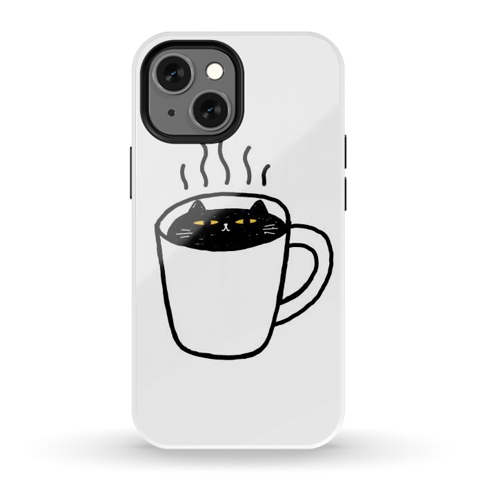 iPhone 12 mini StrongFit Catpuccino by Afif Quilimo