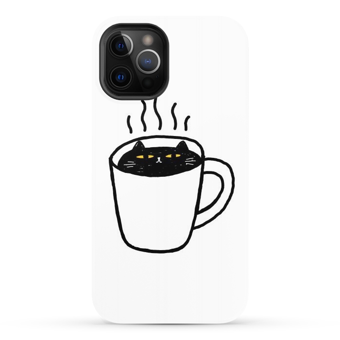 iPhone 12 Pro StrongFit Catpuccino by Afif Quilimo