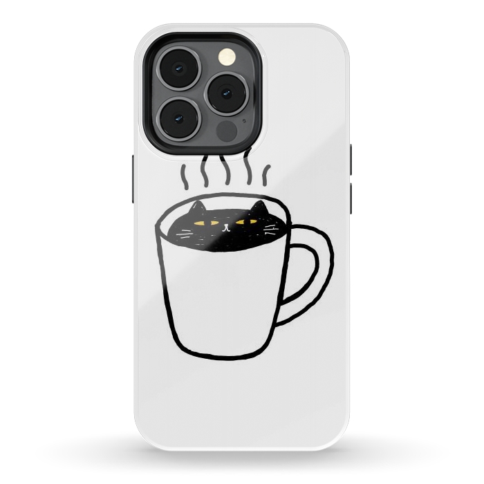 iPhone 13 pro StrongFit Catpuccino by Afif Quilimo