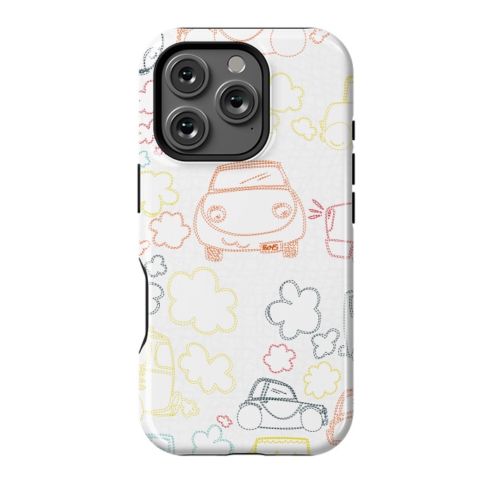 iPhone 16 Pro StrongFit Stitched Cars by MaJoBV