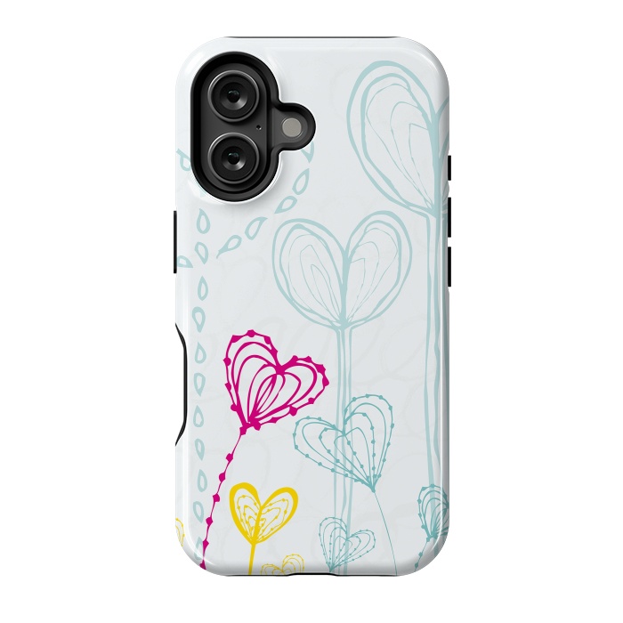 iPhone 16 StrongFit Love Garden  White by MaJoBV