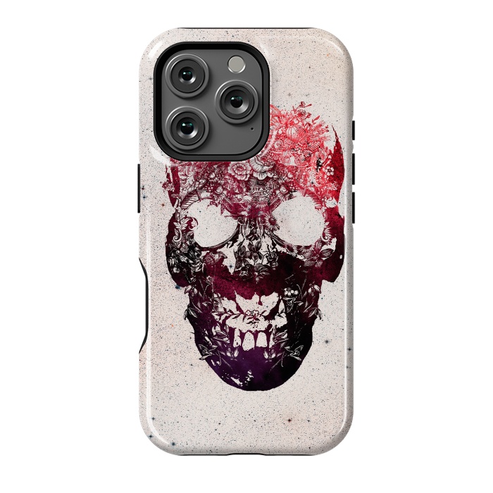 iPhone 16 Pro StrongFit Floral Skull by Ali Gulec