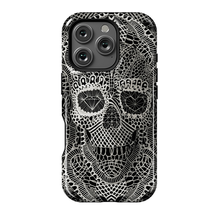 iPhone 16 Pro StrongFit Lace Skull by Ali Gulec