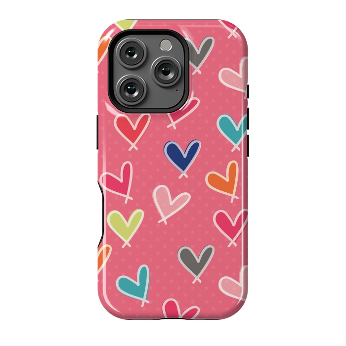 iPhone 16 Pro StrongFit Pink Blow Me One Last Kiss by Rosie Simons