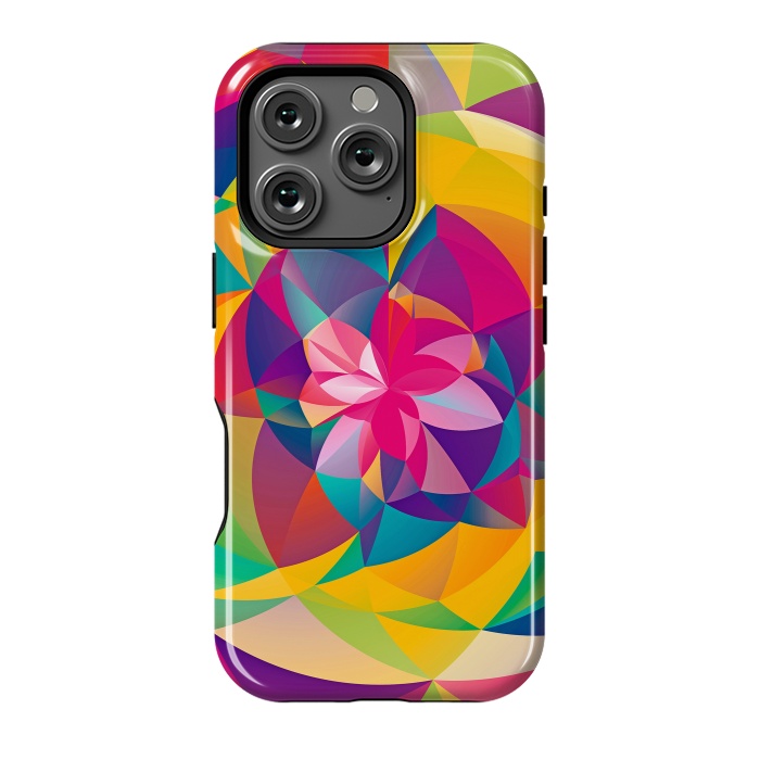 iPhone 16 Pro StrongFit Acid Blossom by Eleaxart