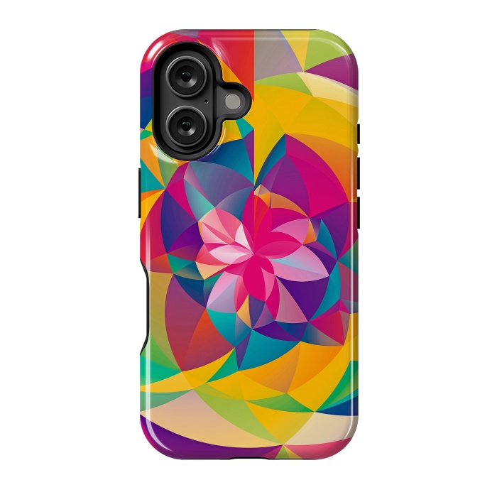 iPhone 16 StrongFit Acid Blossom by Eleaxart