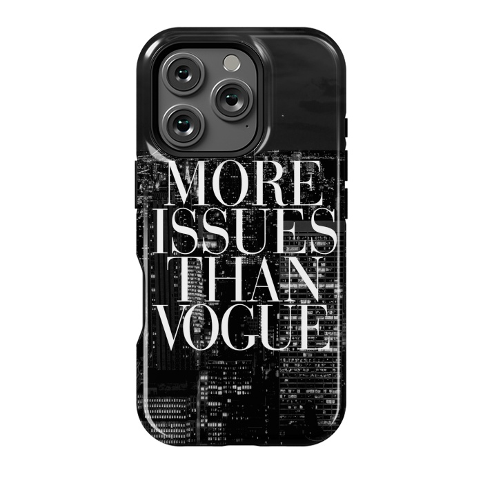 iPhone 16 Pro StrongFit Siphone vogue issues nyc skyline by Rex lambo