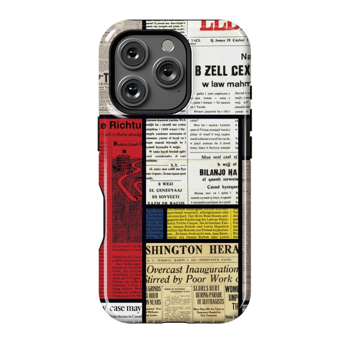 iPhone 16 Pro StrongFit Mondrian News by Sebastian Parra