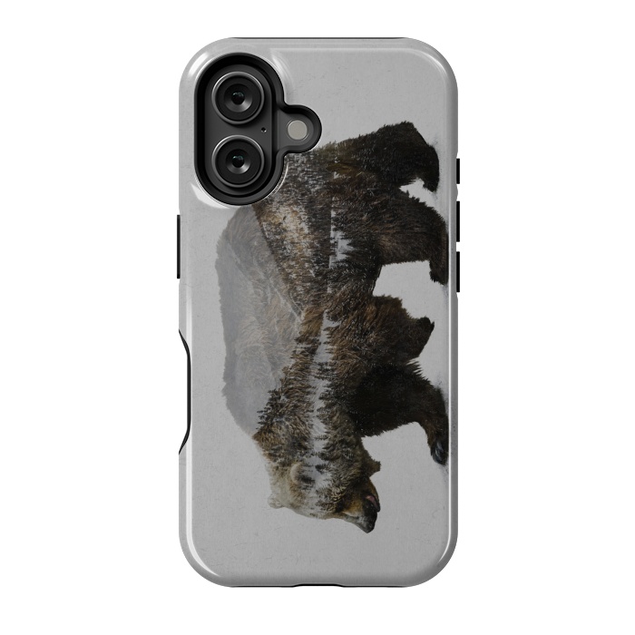 iPhone 16 StrongFit The Kodiak Brown Bear by Davies Babies