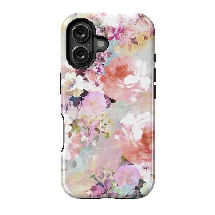 iPhone 16 StrongFit Watercolor Flowers by Girly Trend