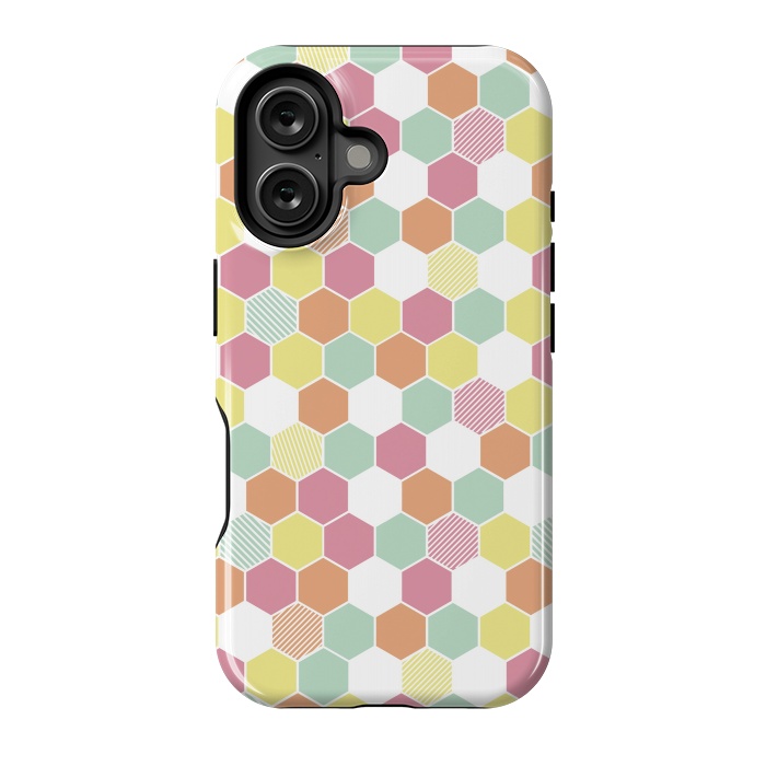 iPhone 16 StrongFit Geo Hex by Alice Perry Designs