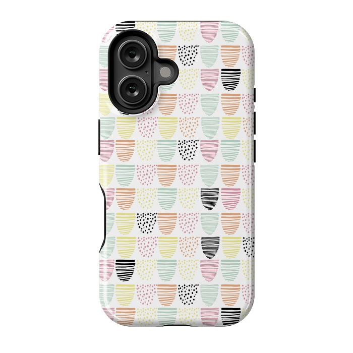 iPhone 16 StrongFit Scandi Doodle by Alice Perry Designs