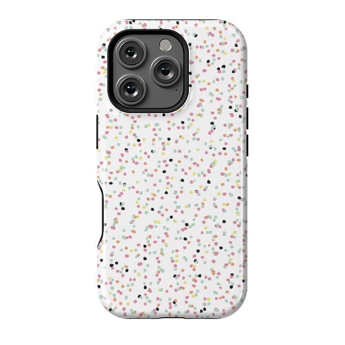 iPhone 16 Pro StrongFit Speckled Rain by Alice Perry Designs