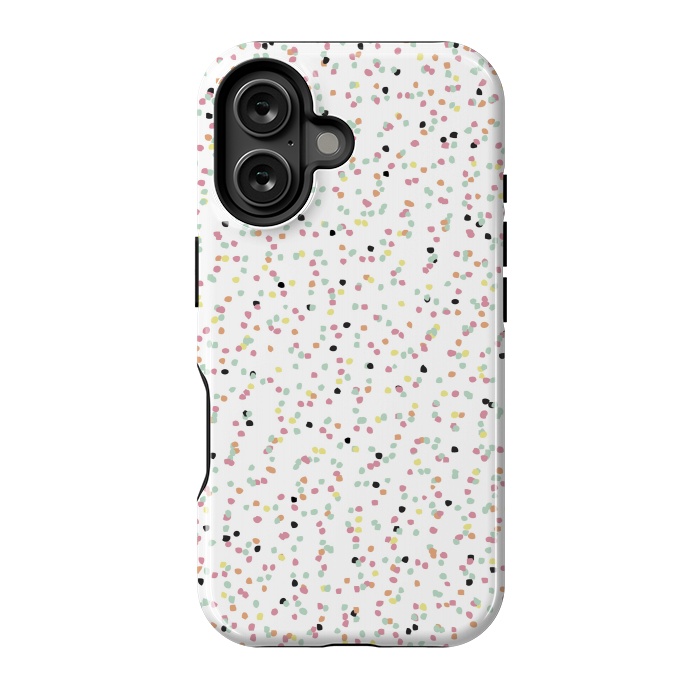 iPhone 16 StrongFit Speckled Rain by Alice Perry Designs