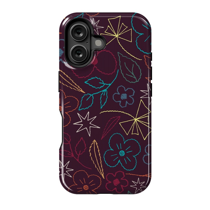 iPhone 16 StrongFit StitchGarden by Dunia Nalu