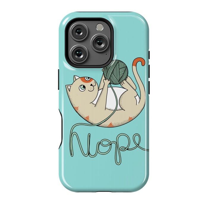 iPhone 16 Pro StrongFit Cat nope 2 by Coffee Man