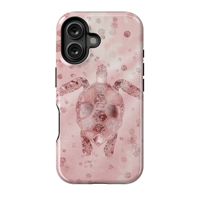 iPhone 16 StrongFit Glamorous Sea Turtle by Andrea Haase