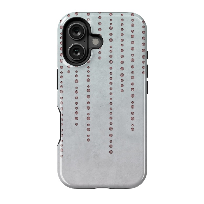 iPhone 16 StrongFit Soft Pink Rhinestone Embellishment by Andrea Haase