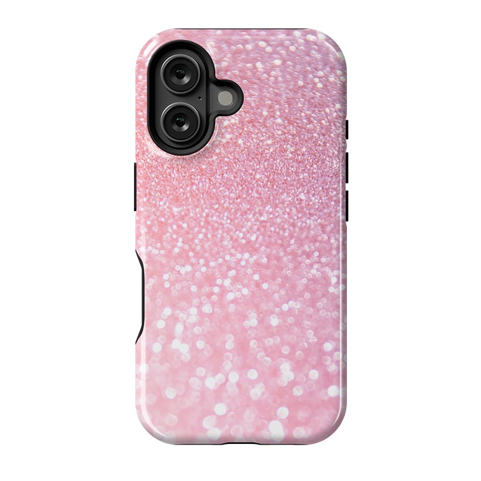 iPhone 16 StrongFit Girly Rose Gold Glitter by  Utart