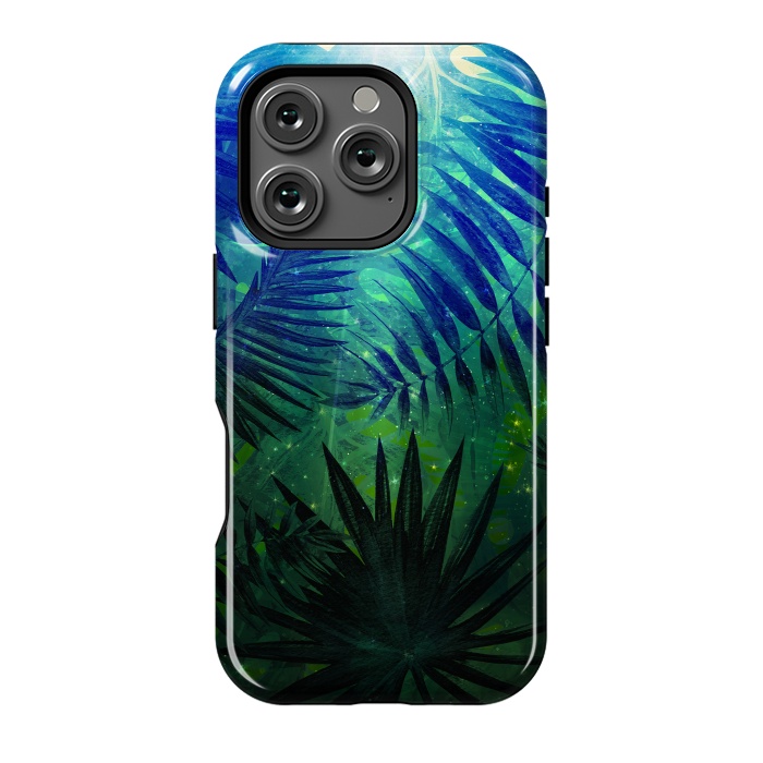 iPhone 16 Pro StrongFit Aloha Blue Jungle Night by  Utart