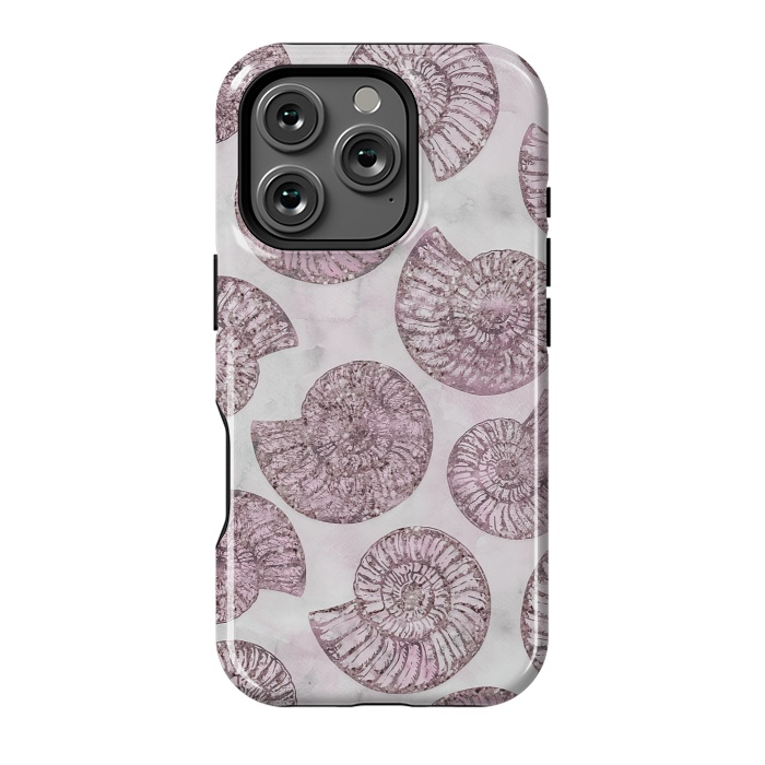 iPhone 16 Pro StrongFit Soft Pink Fossils  by Andrea Haase