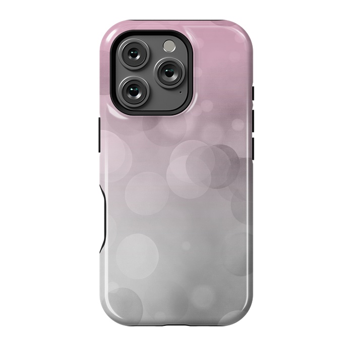 iPhone 16 Pro StrongFit Floating Lense Flares In Grey And Pink by Andrea Haase