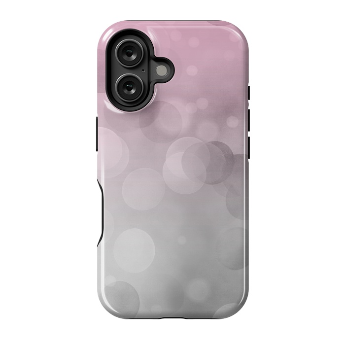 iPhone 16 StrongFit Floating Lense Flares In Grey And Pink by Andrea Haase