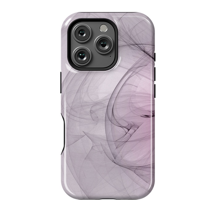 iPhone 16 Pro StrongFit Purple Fractal Dreams by Andrea Haase