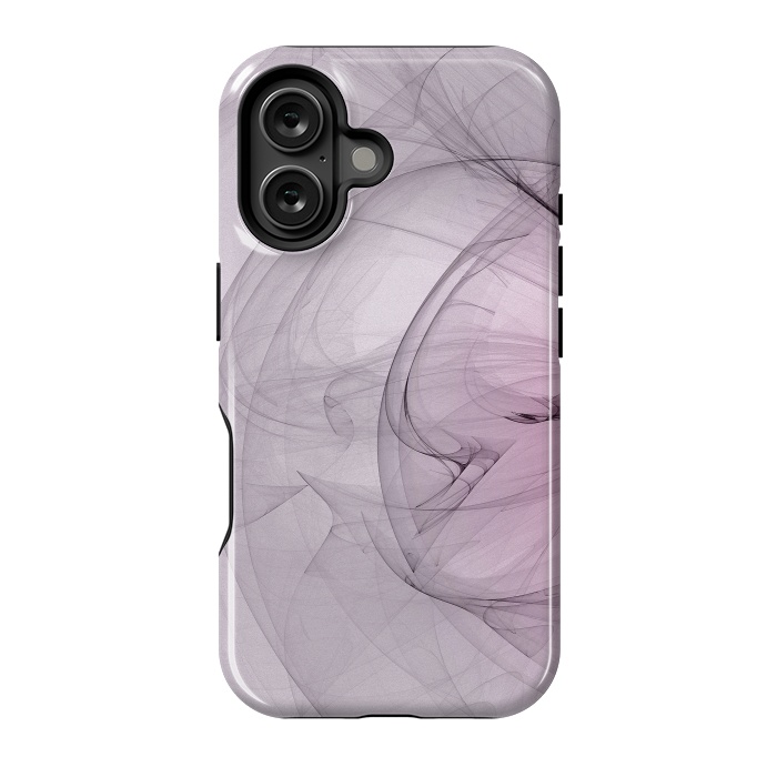 iPhone 16 StrongFit Purple Fractal Dreams by Andrea Haase