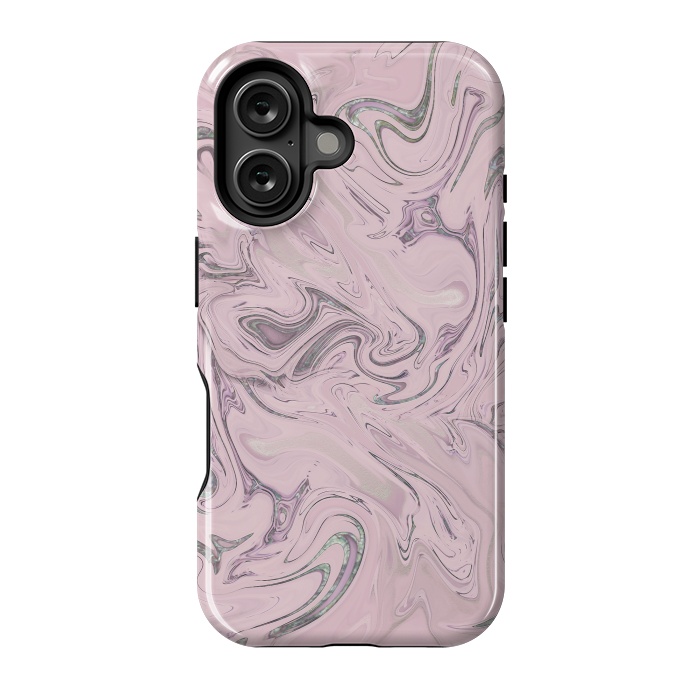 iPhone 16 StrongFit Retro Style Marble Soft Pastel 2 by Andrea Haase