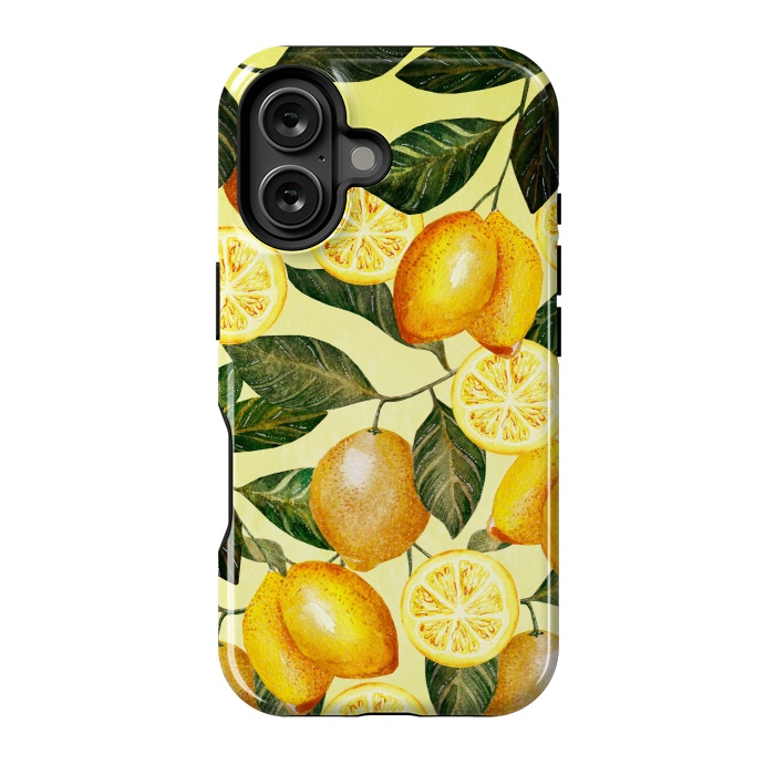 iPhone 16 StrongFit Lemon Pattern by  Utart