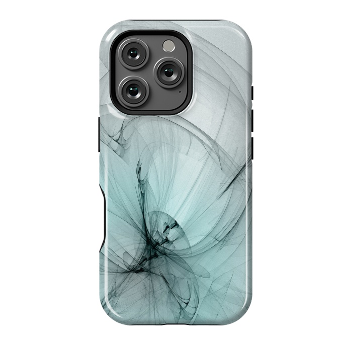 iPhone 16 Pro StrongFit Magic Turquoise Fractal by Andrea Haase