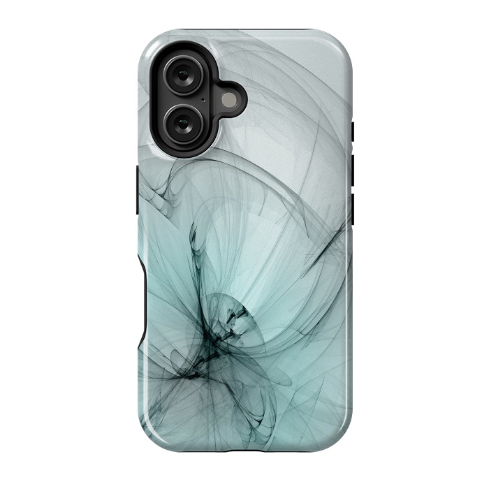 iPhone 16 StrongFit Magic Turquoise Fractal by Andrea Haase