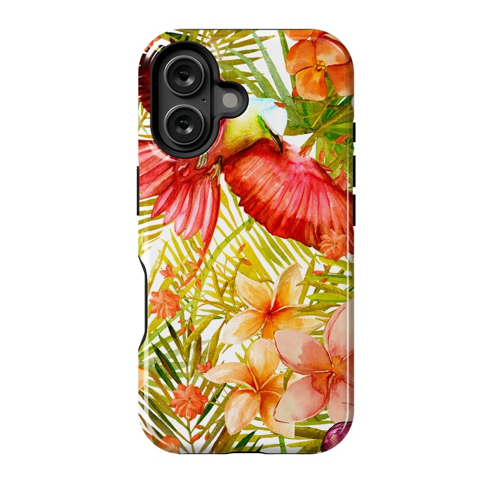 iPhone 16 StrongFit Tropical Bird in Jungle by  Utart