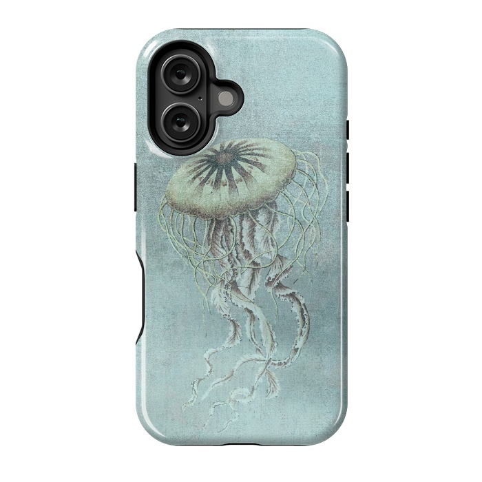 iPhone 16 StrongFit Underwater Jellyfish by Andrea Haase